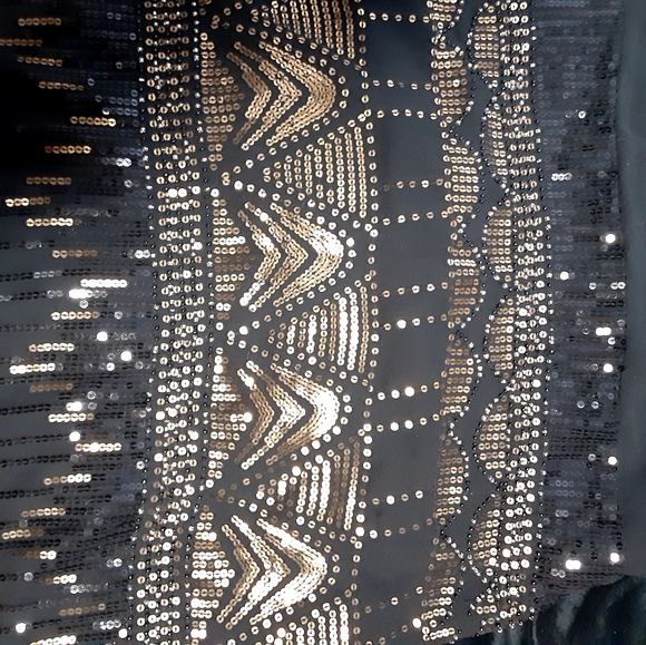 Forever 21 black shimmer evening dress - Picture 2 of 5